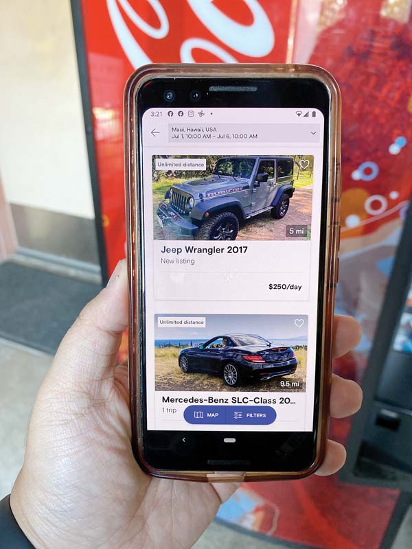 Maui owners renting their cars for cash Maui News